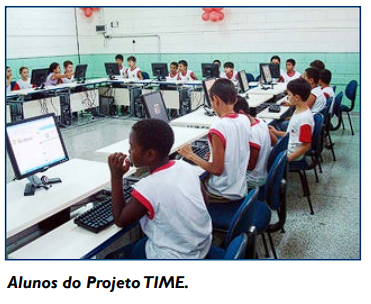 Alunos do Projeto TIME