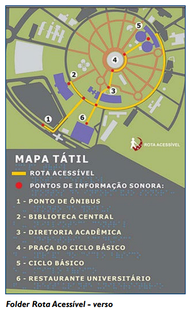 Folder Rota Acessível - verso 