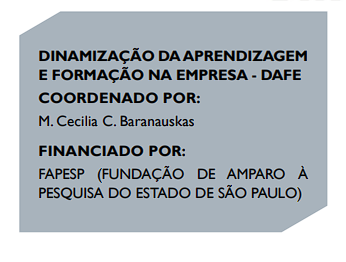 DINAMIZAÇÃO DA APRENDIZAGEM E FORMAÇÃO NA EMPRESA - DAFE COORDENADO POR: M. Cecilia C. Baranauskas FINANCIADO POR: FAPESP (FUNDAÇÃO DE AMPARO À PESQUISA DO ESTADO DE SÃO PAULO)