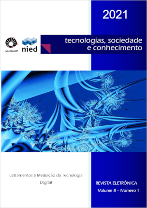 Capa da Revista TSC, vol. 8, num. 1, jul. 2021